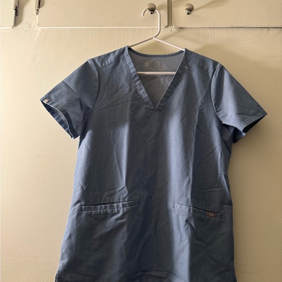 FIGS Size small heather indigo scrub top and bottom - Picture 3 of 5